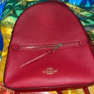 Red Coach Backpack